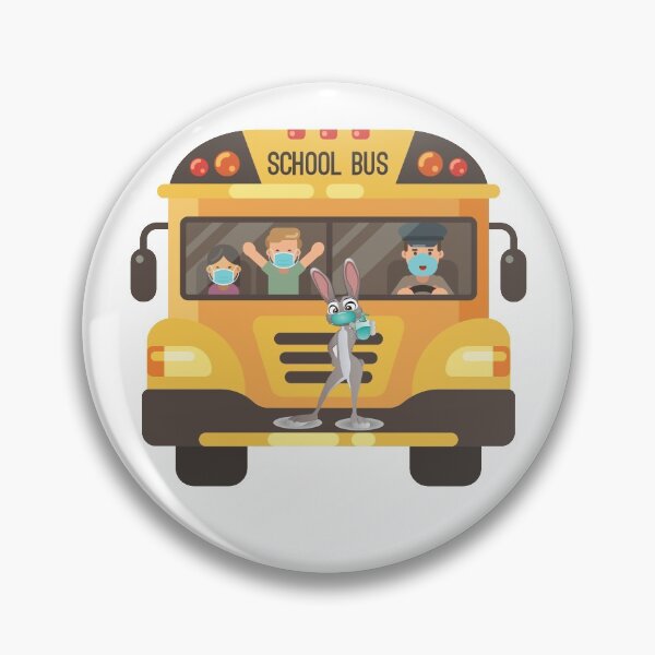 Aperçu de l'œuvre Je ne peux pas masquer mon amour pour les étudiants Chauffeur de bus de retour à l'école créée et vendue par Designworking.