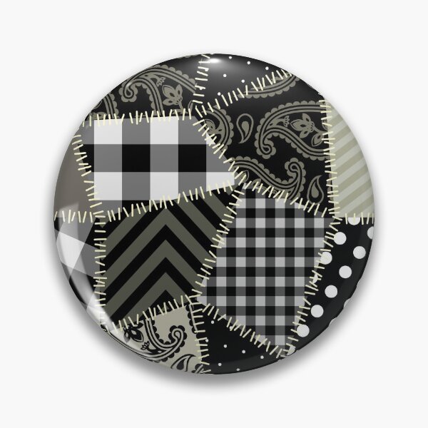 Item preview, Paisley, Plaid, Spotted, Striped - Dark Digital Patchwork Pattern designed and sold by RLYGR8.