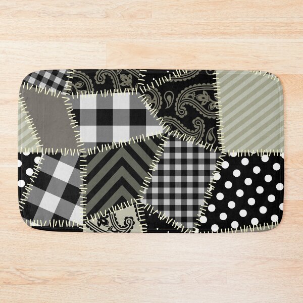 Item preview, Paisley, Plaid, Spotted, Striped - Dark Digital Patchwork Pattern designed and sold by RLYGR8.