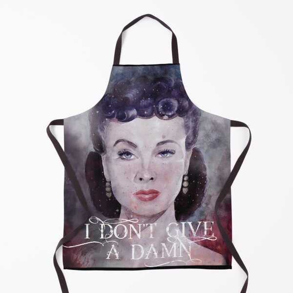 Item preview, Gone With The Wind quote "I don't give a damn" Scarlett O'Hara Watercolor designed and sold by Quirkle Berry.