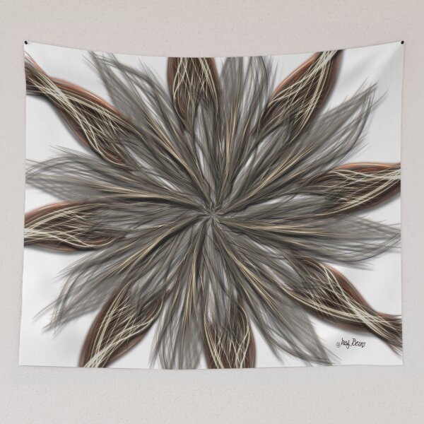 Item preview, Masculine Metallics set silver spiraling into this vibrant flower designed and sold by busyBeanz.