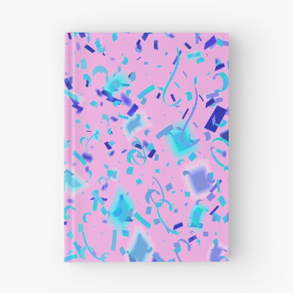 Item preview, Light pink and light blue confetti and streamers party designed and sold by MadandMean.