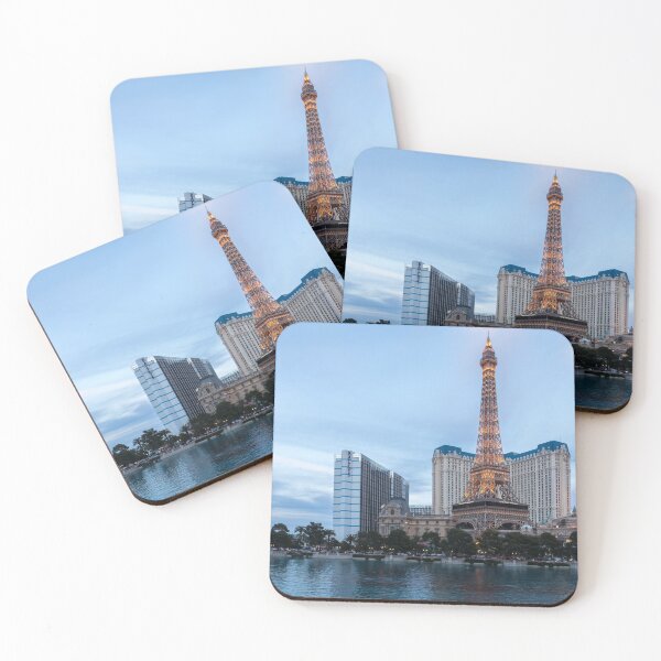 Item preview, Slow Dusk Las Vegas - Paris Ballys and the Eiffel Tower designed and sold by Georgia Mizuleva.
