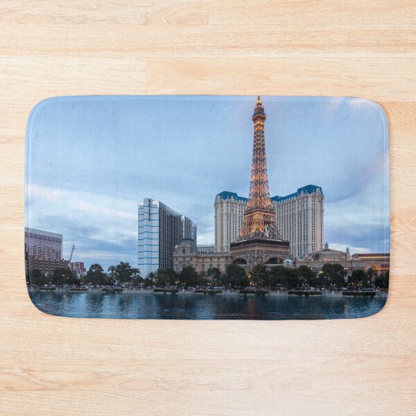 Item preview, Slow Dusk Las Vegas - Paris Ballys and the Eiffel Tower designed and sold by Georgia Mizuleva.