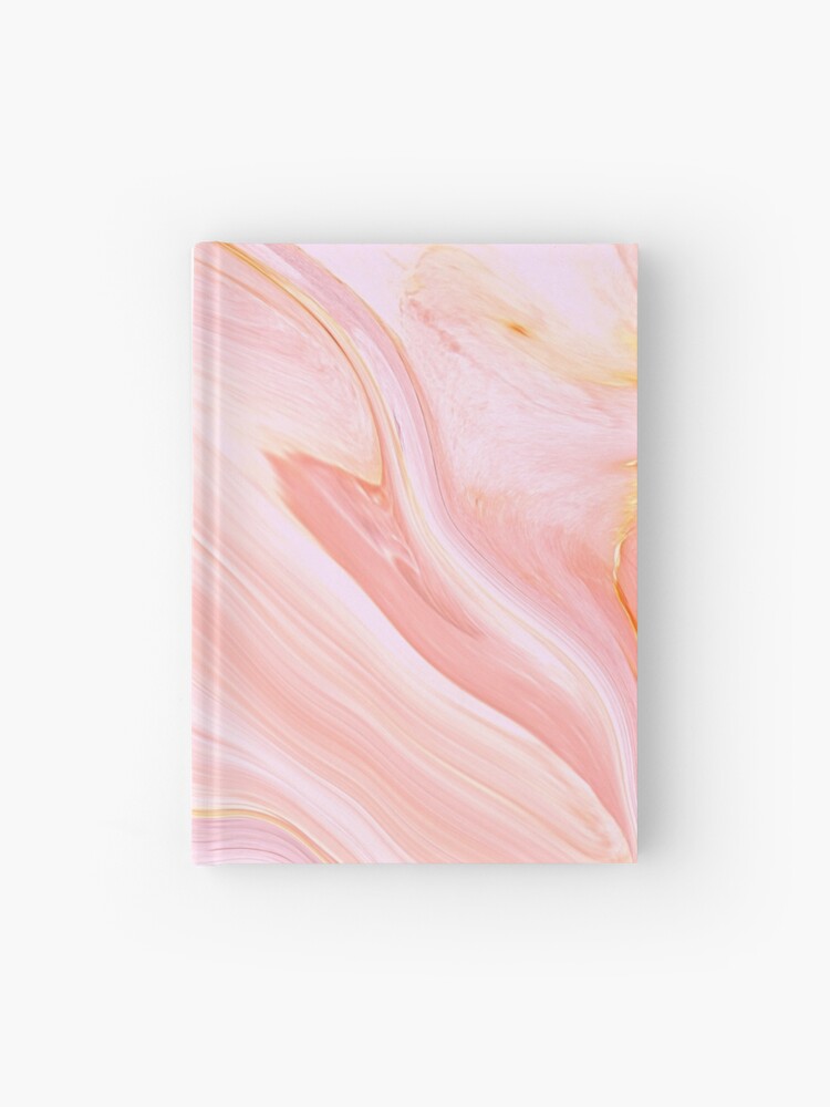 Hardcover Journal, Subtle Pink Marble designed and sold by DeadBishop