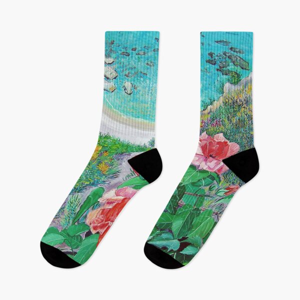 Item preview, Drawing Peruvian Lily Flower on Beach designed and sold by yassinehelal.