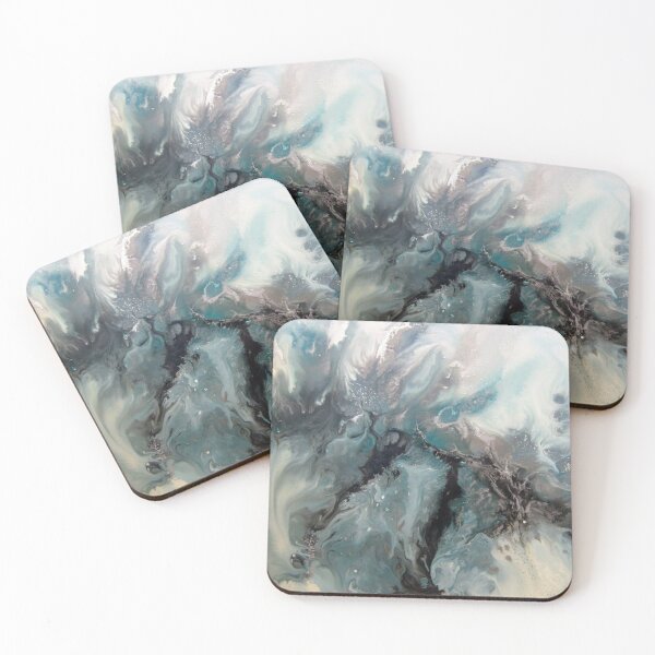 Item preview, Turquoise/white marble  -  designed and sold by Crep Customs.