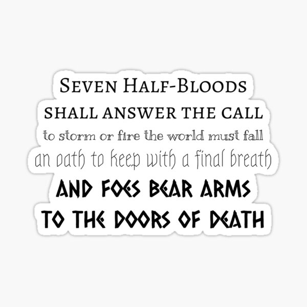 Prophecy of the Seven Sticker