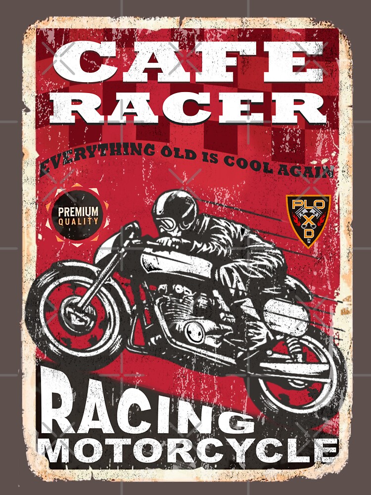 Disover Cafe racer poster - everything old is cool again T-Shirt