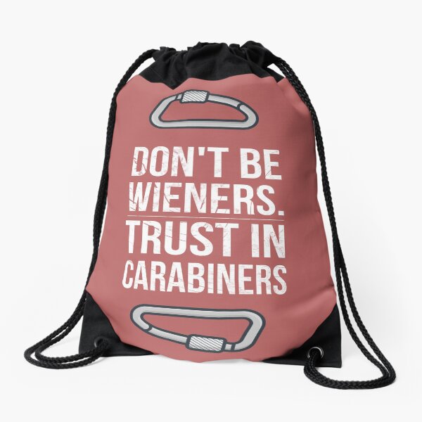 Inspirational climbing design Drawstring Bag
