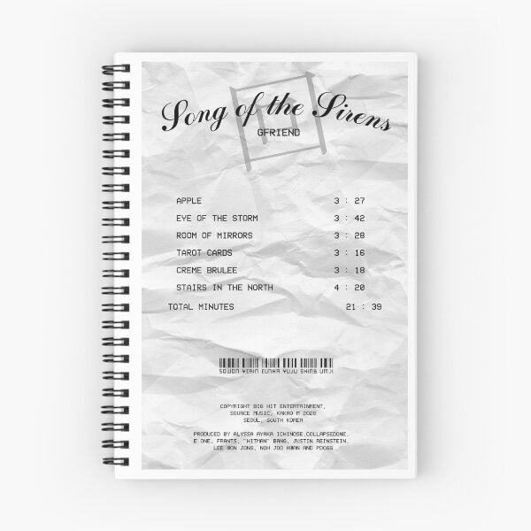 Item preview, GFRIEND Song of the Sirens album receipt designed and sold by lovely-day.