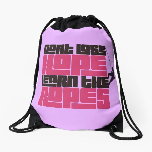 Climbing motivation Drawstring Bag