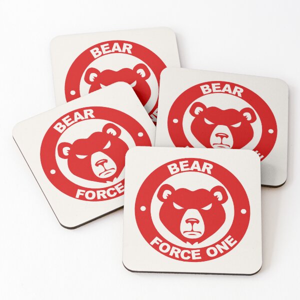 Item preview, Red Bear Force One Logo designed and sold by Boxing Kangaroo Retail Company.