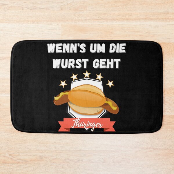 Item preview, Bratwurst Thuringian Grill Sausage Taste Saying designed and sold by Two Left Hands Design.