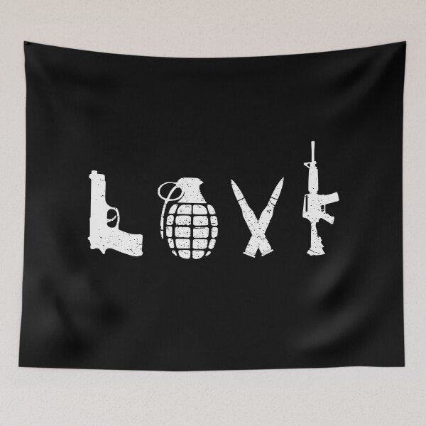 Item preview, Tactical Love - Guns Weapons Lover designed and sold by silverhexagon.
