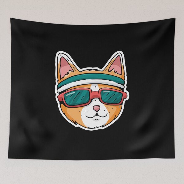 Item preview, Cool sporty fitness cat - kitten gift designed and sold by Watersolution.