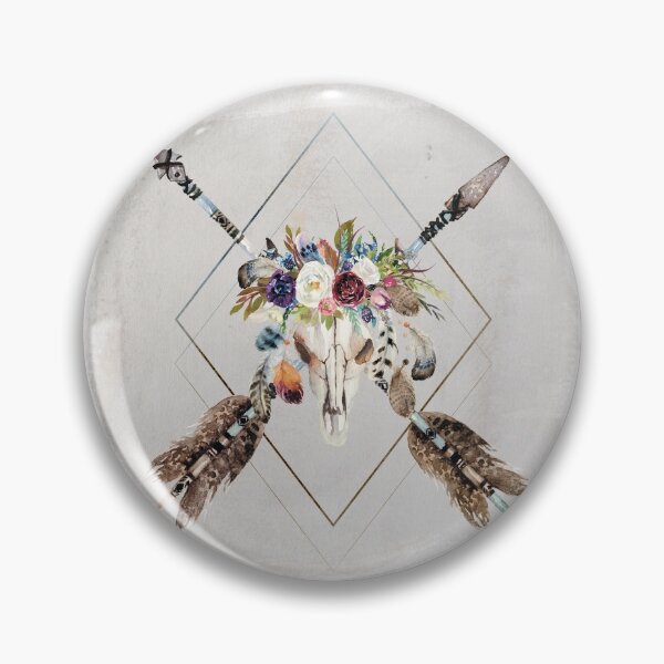 Item preview, Tribal Dreams - Skull and Flowers designed and sold by Amanda-Lakey.