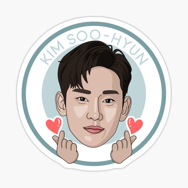 "OPPA Kim Soo-Hyun" Sticker for Sale by MisisPepper Redbubble