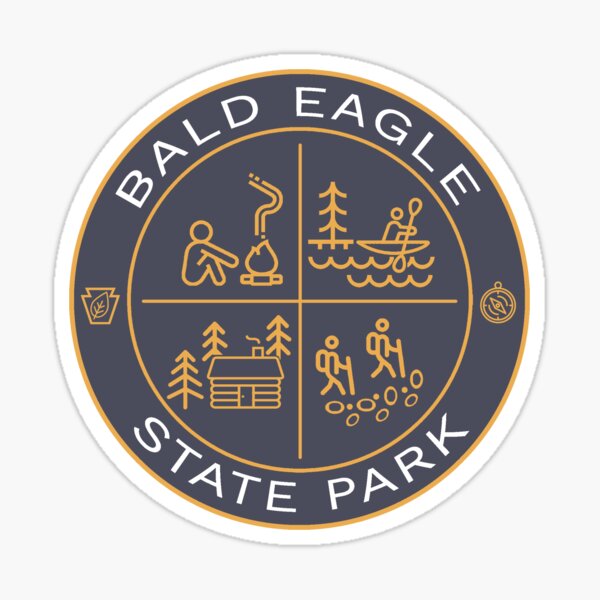 Item preview, Bald Eagle State Park Heraldic Logo designed and sold by VanyaKar.