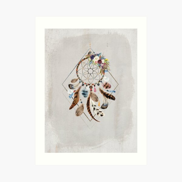 Tribal Dreams - Dreamcatcher Art Print