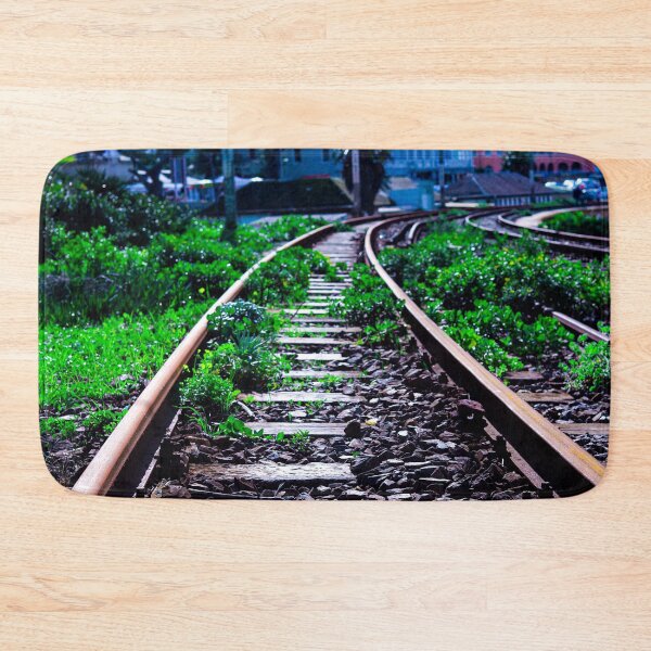 Item preview, Artistic Train Track Outdoor Design for Those Who Love Trains designed and sold by Marguerite Faure.