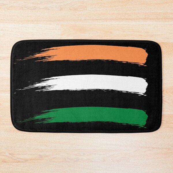 Item preview, Indian Tricolour orange white green colourful flag classic design designed and sold by AnujShah7.