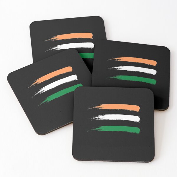 Item preview, Indian Tricolour orange white green colourful flag classic design designed and sold by AnujShah7.