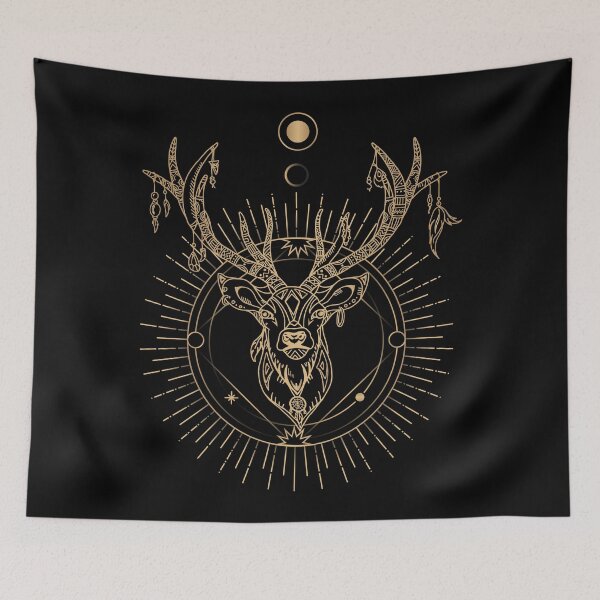 Item preview, Geometric Shiny Deer designed and sold by VibrantGifts.