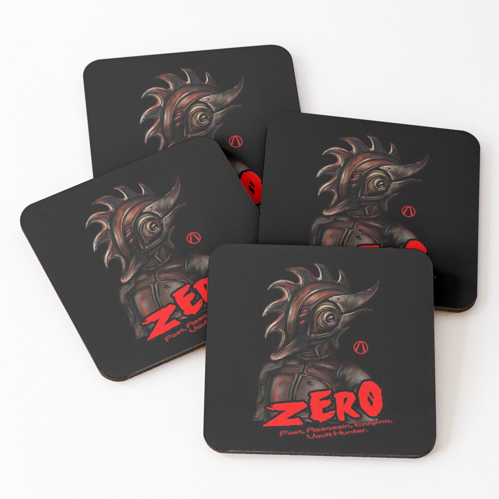Borderlands 2 - Vault Hunter Zer0 the Assassin Coasters (Set of 4)