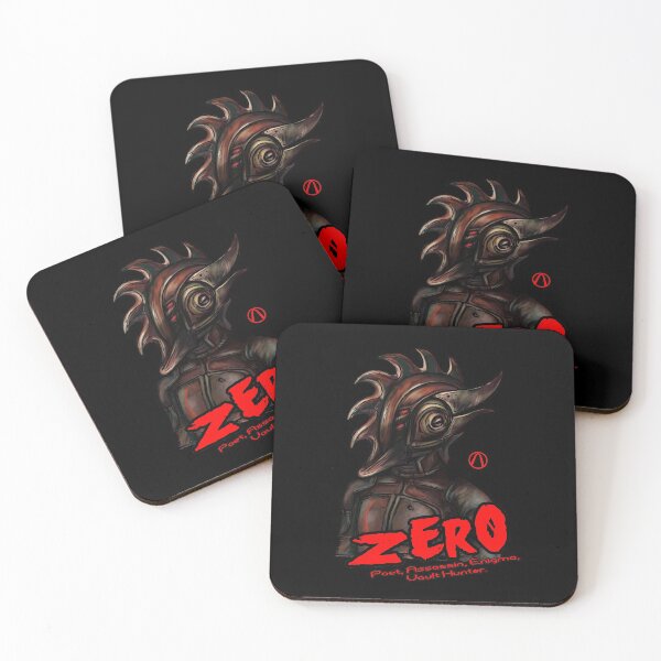 Borderlands 2 - Vault Hunter Zer0 the Assassin Coasters (Set of 4)