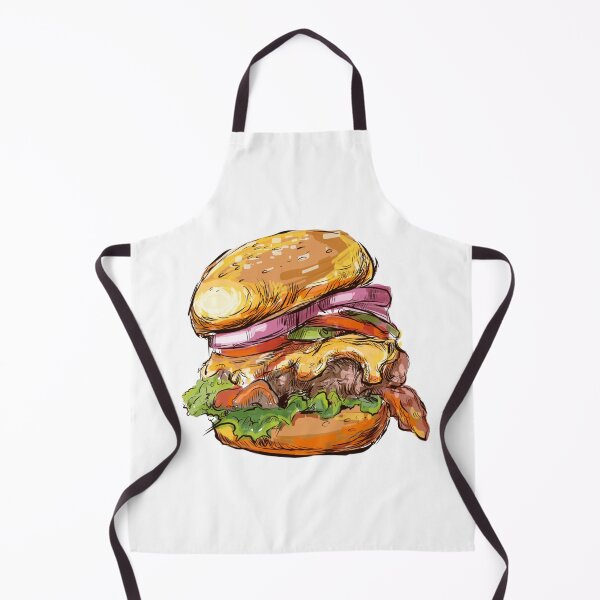 Item preview, Burger hand drawn designed and sold by TattooWorker.