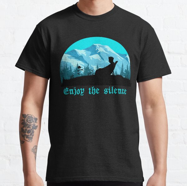 Enjoy the silence on the mountains message Classic T-Shirt