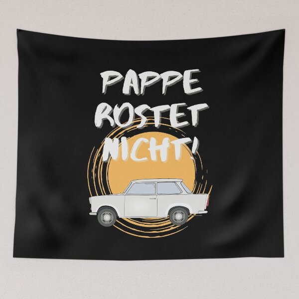 Item preview, Cardboard Trabant Won't Rust GDR Two-stroke Humor designed and sold by Two Left Hands Design.