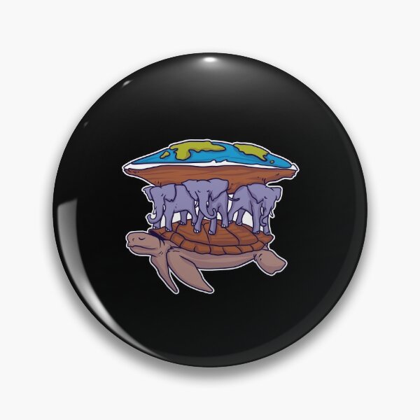 Artikelvorschau, Flat Earth Turtle Flache Erde Verschwörung entworfen und verkauft von Pubi.