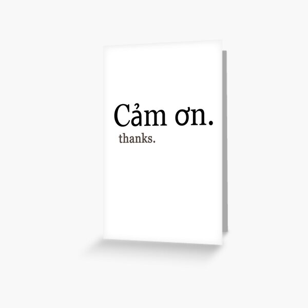 Cam on (thanks.) Greeting Card