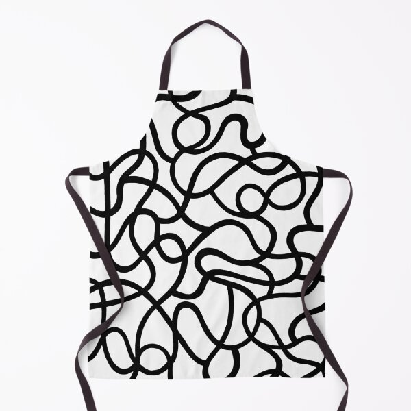 Item preview, Organic River Lines - White-Black designed and sold by Ronn Kools.