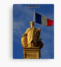 Paris Calendar Cover Canvas Print