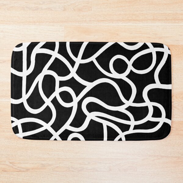 Item preview, Organic River Lines - Black-White designed and sold by Ronn Kools.