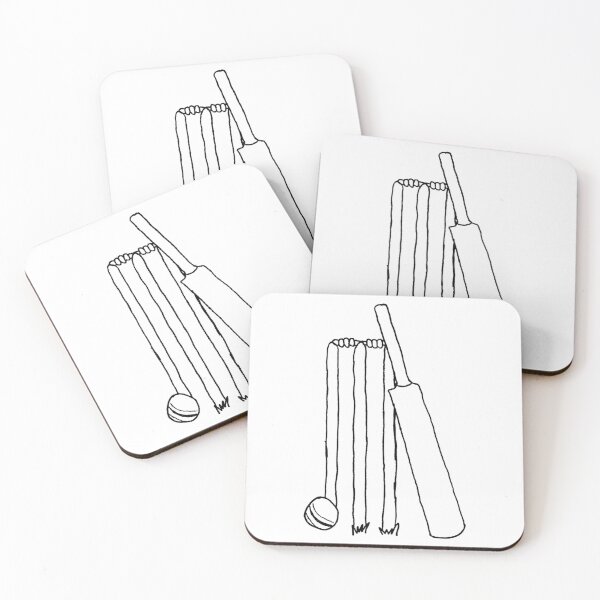 Item preview, Bat, Ball and Stumps designed and sold by crickettees.