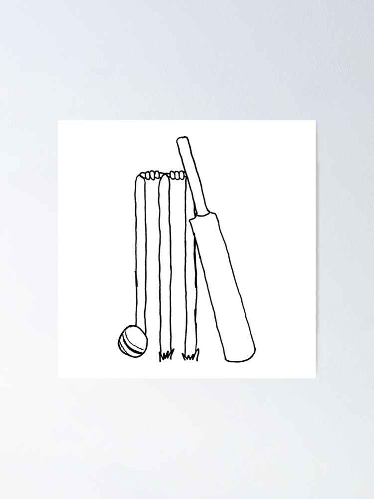 Continuous One Line Drawing Cricket Bat, Ball, And Wicket Stumps Isolated  On White. Set Equipment For Cricket Game. Competitive And Challenging Team  Sport. Single Line Draw Design Vector Illustration Royalty Free SVG,
