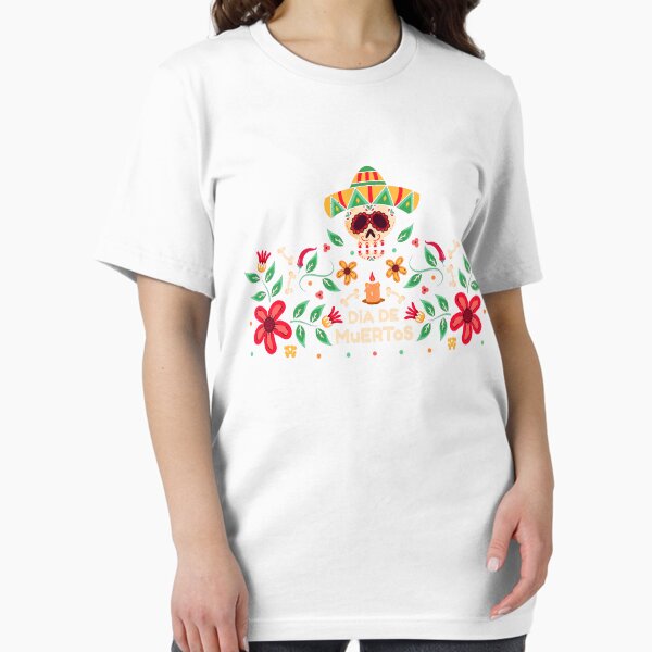Item preview, Dia De Muertos Calavera Sugar Skull Day of the Dead Funny T-Shirt designed and sold by Red-Tee.