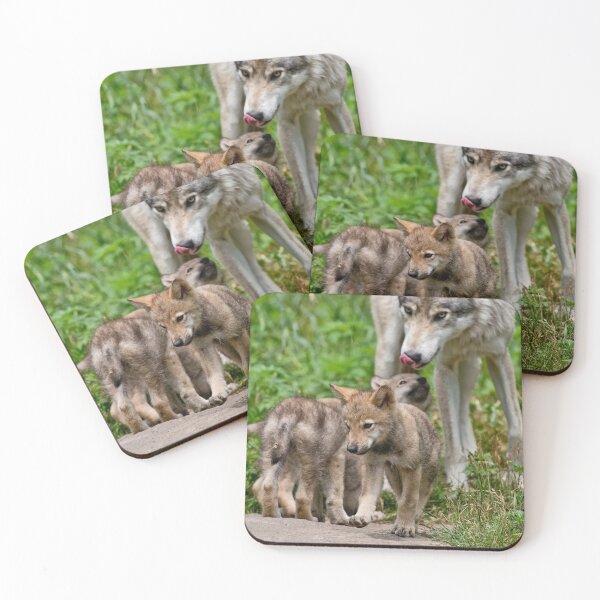 Item preview, Timber Wolf And Pups designed and sold by WolvesOnly.