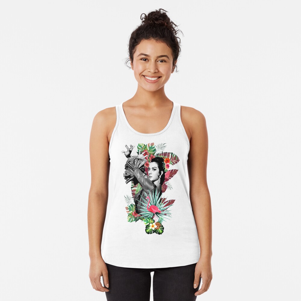 Vista previa del artículo con la obra «Camiseta con espalda nadadora», diseñado y vendido por Folkloricas.
