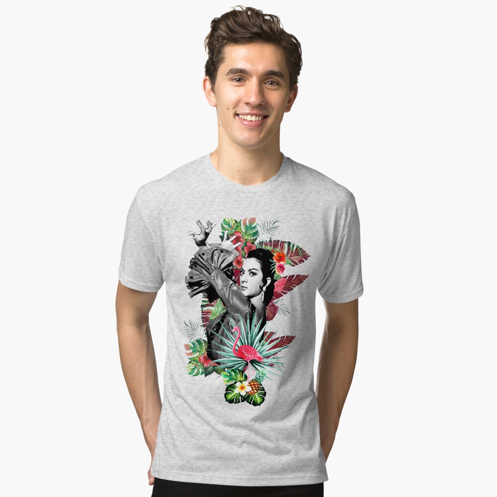 Vista previa del artículo con la obra «Camiseta de tejido mixto», diseñado y vendido por Folkloricas.