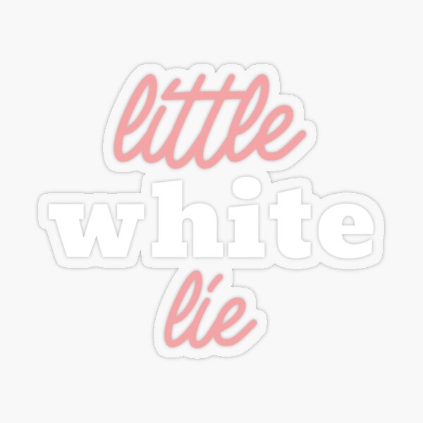 Little White Lie Stickers | Redbubble