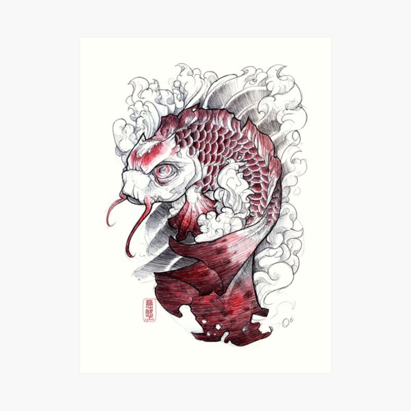 shigeki.zumi: tattoo sketchbook: 008 Art Print