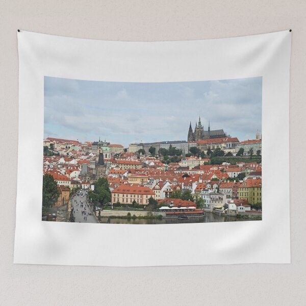 Item preview, Prague Castle and Charles bridge cityscape Czech republic designed and sold by goceris.