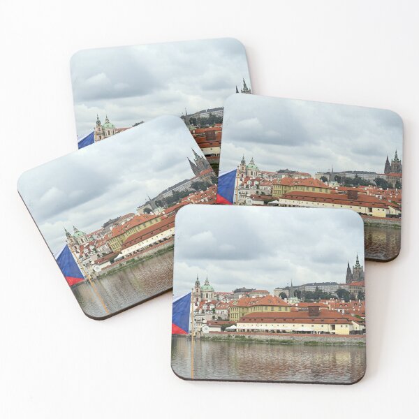 Item preview, Prague Castle and Czech flag cityscape designed and sold by goceris.
