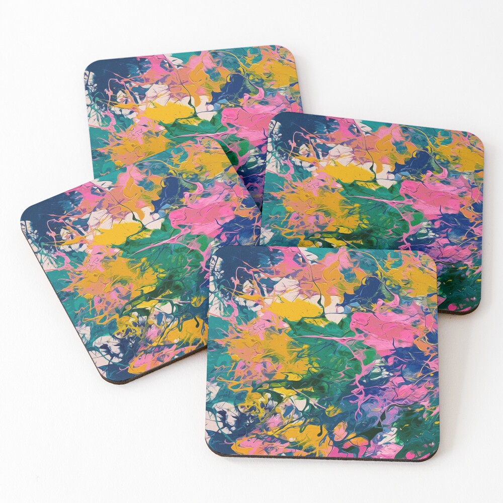 Item preview, Coasters (Set of 4) designed and sold by popsANDmeme.