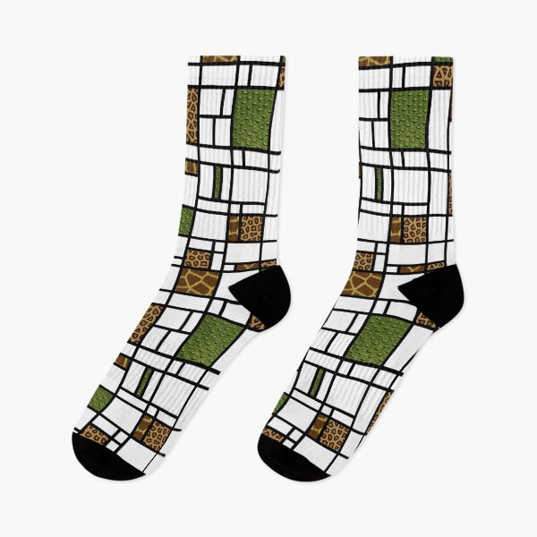 Artikelvorschau, Moderne Kunst-Krokodil-Giraffe und Leopard Skin Grid Pattern entworfen und verkauft von MarkUK97.